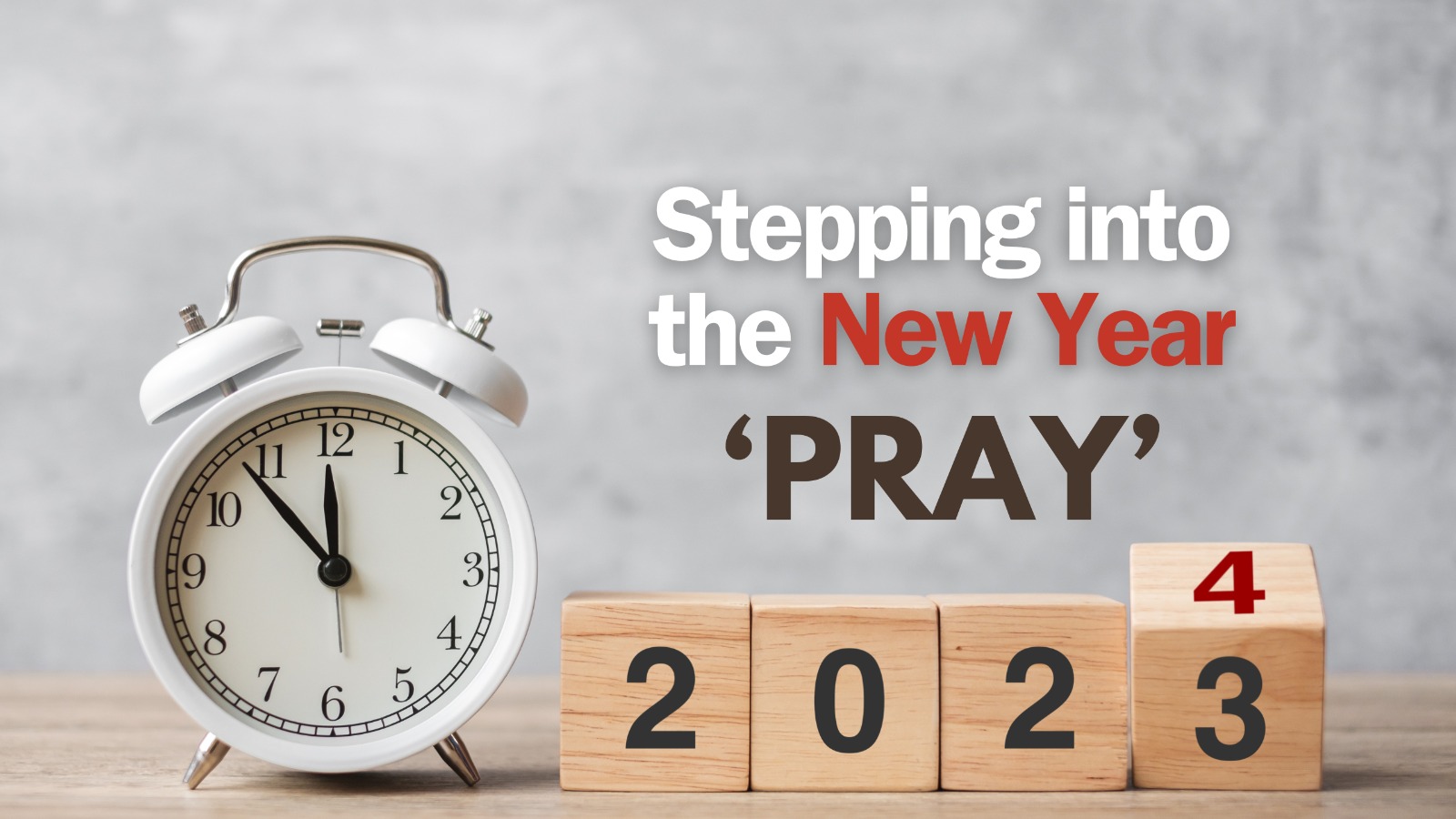 Stepping into the New Year – Prayer
